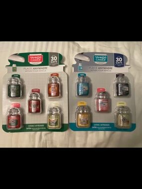 YANKEE CANDLE Car Jars 2 Pack (5 in 1 Pack) Bundle